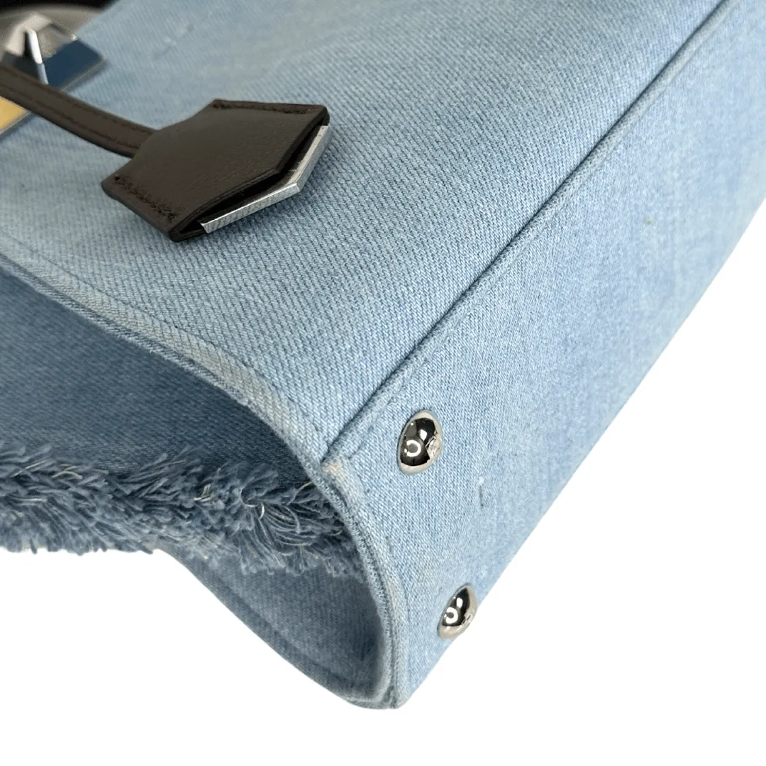 Fendi Mini 3Jours Denim Top Handle Bag