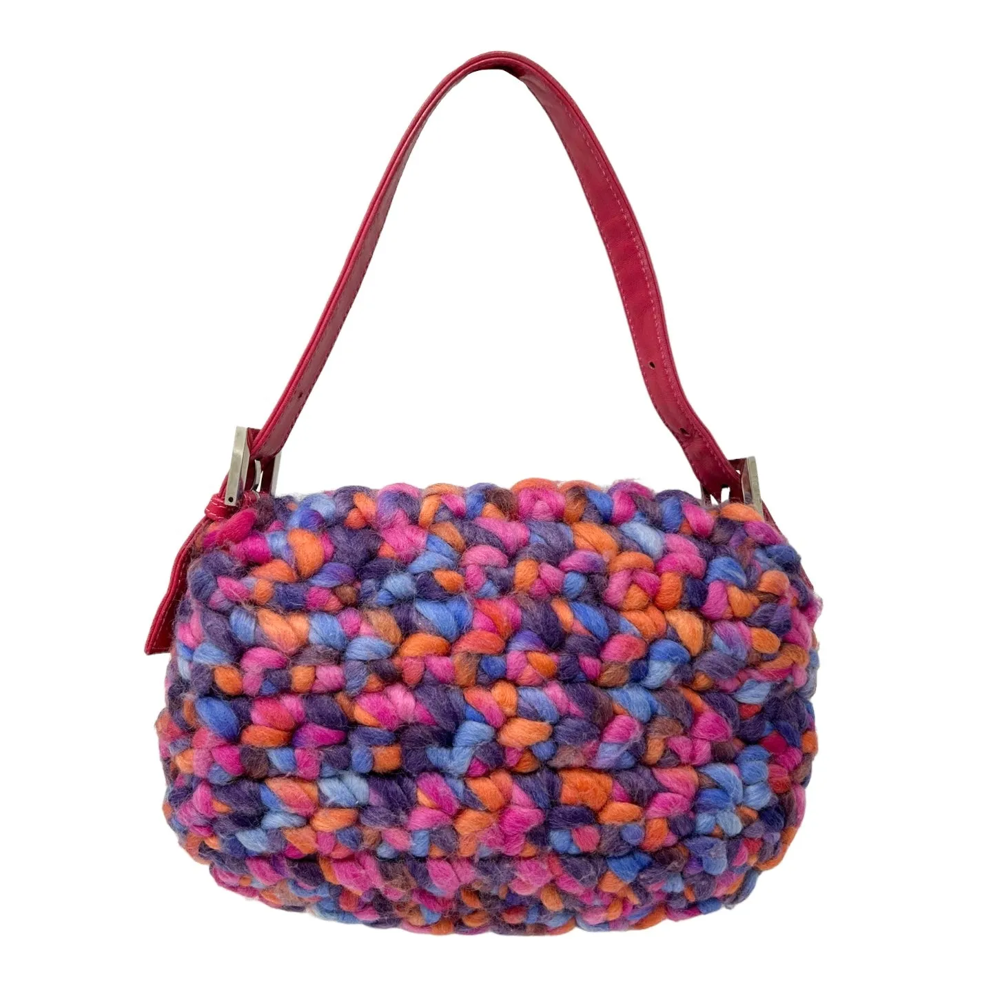 Fendi Multicolor Knit Baguette