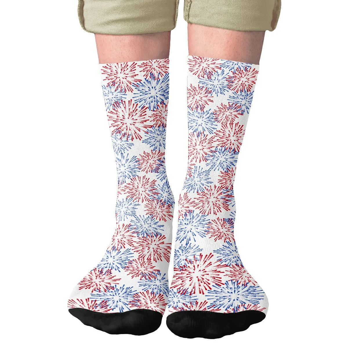 Fireworks Adult Crew Socks