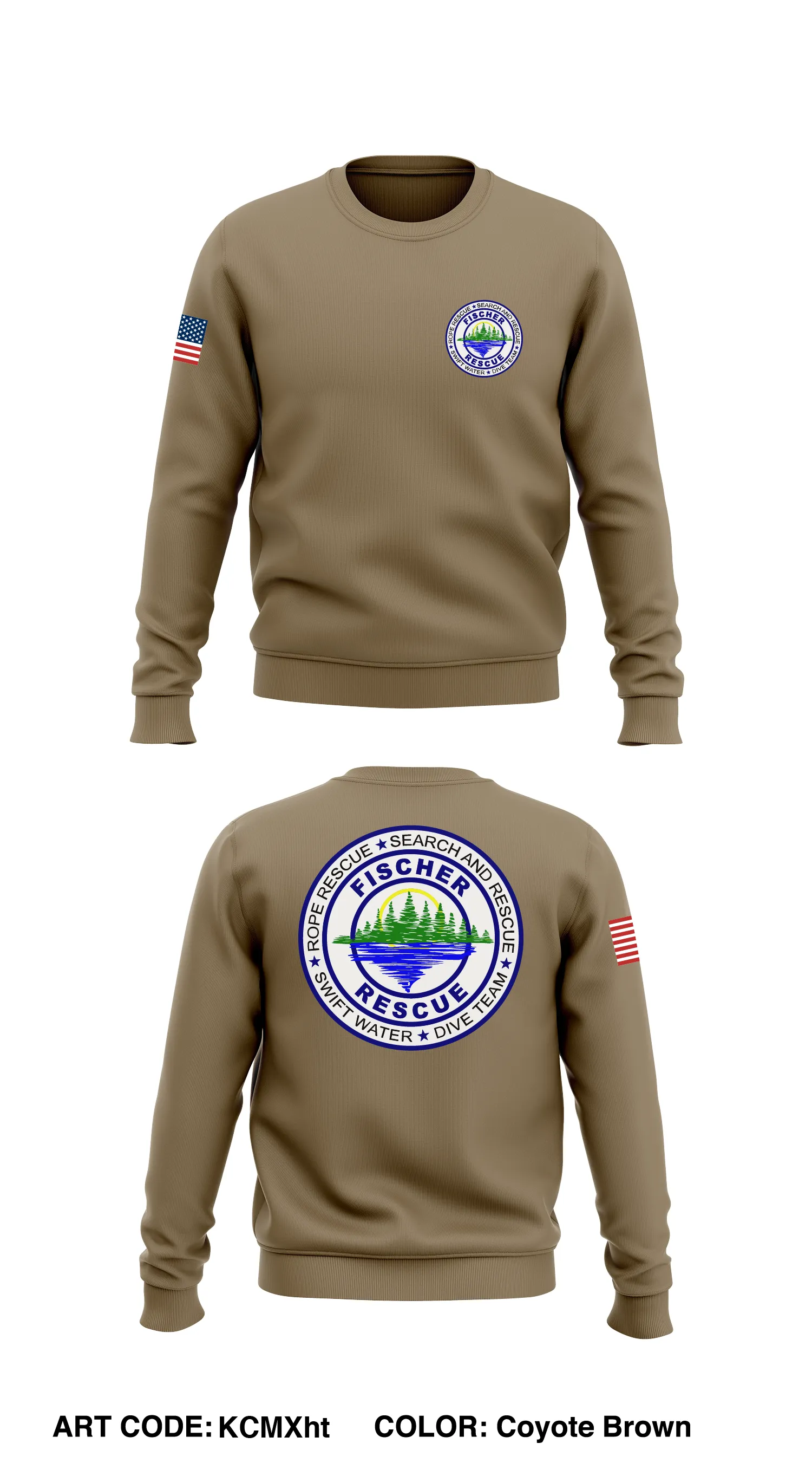 FISCHER RESCUE Store 1 Core Men's Crewneck Performance Sweatshirt - KCMXht