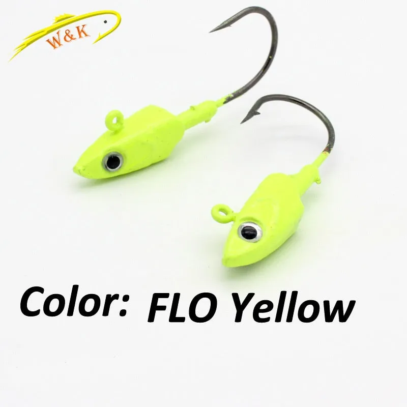 Fishing jig head Hook 20g 30g 40g for Soft Lure 2pcs/lot Strong Jig Head Jigging Bait Lead Lure