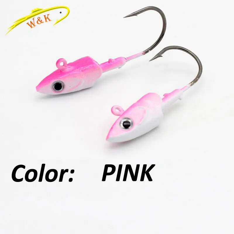 Fishing jig head Hook 20g 30g 40g for Soft Lure 2pcs/lot Strong Jig Head Jigging Bait Lead Lure