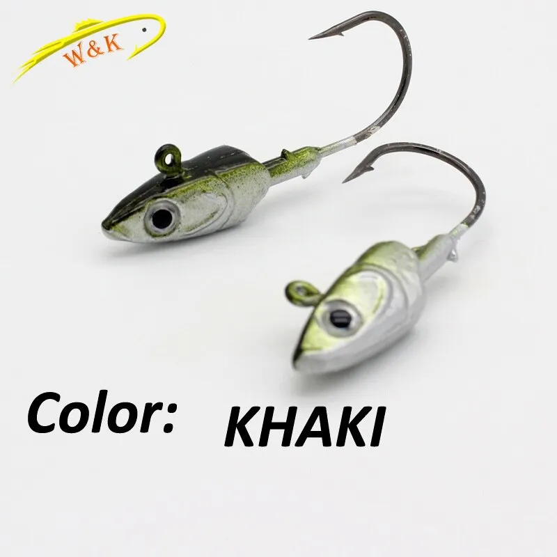 Fishing jig head Hook 20g 30g 40g for Soft Lure 2pcs/lot Strong Jig Head Jigging Bait Lead Lure