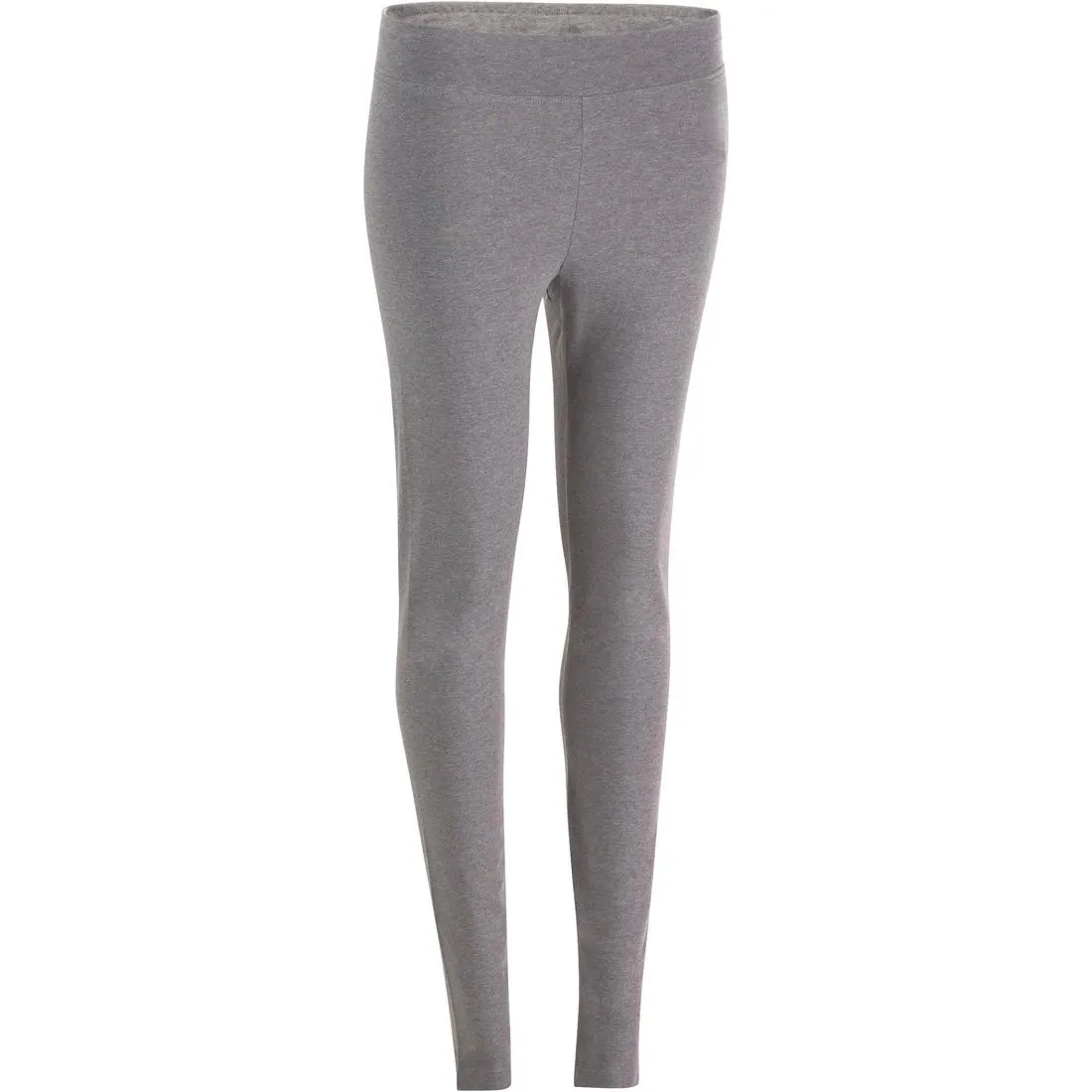 Fit  500 Women's Slim-Fit Gym & Pilates Leggings - Mid Heathered Grey