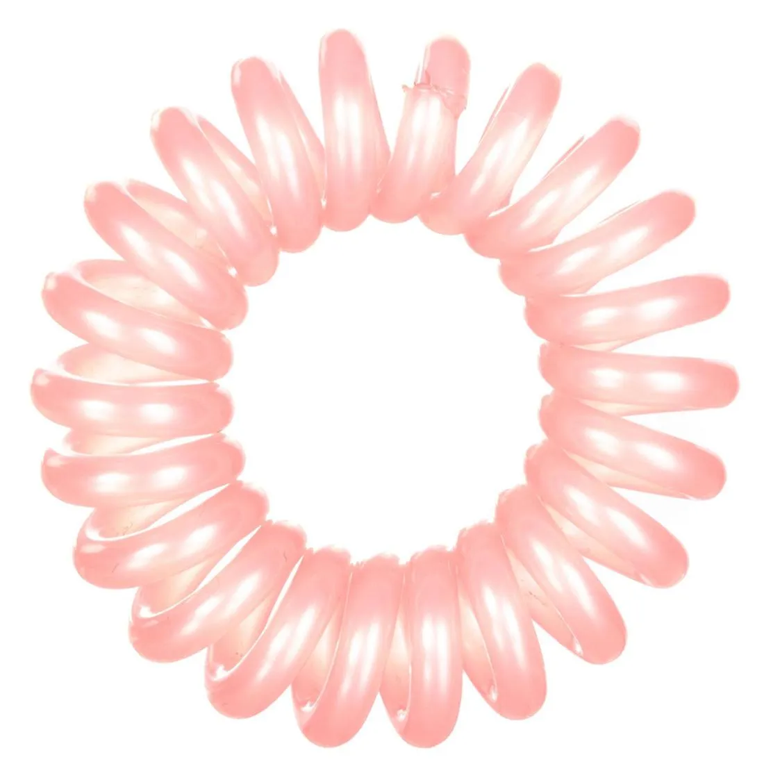 Fitness Hair Scrunchy 6-Pack - Pink/Transparent