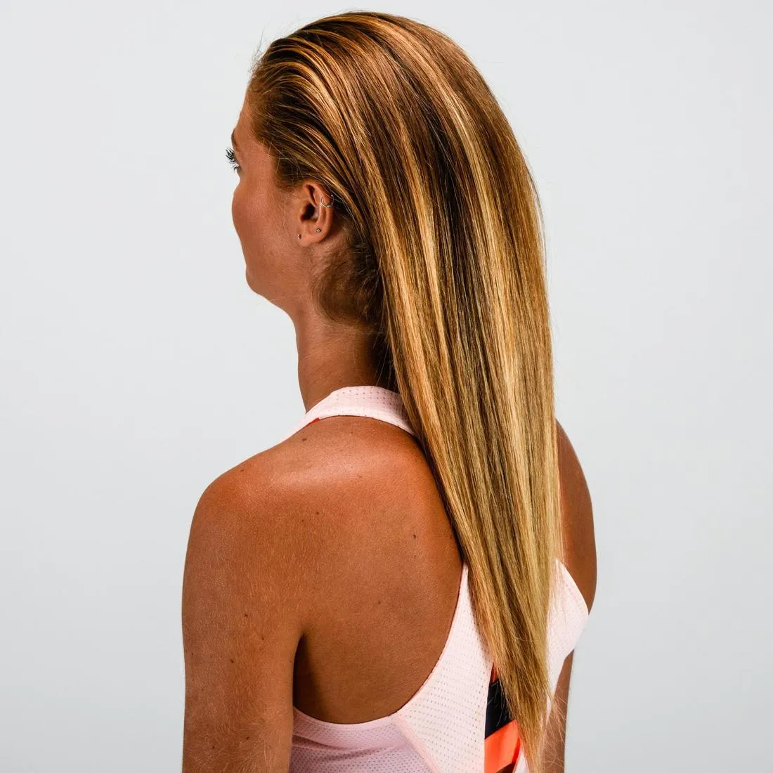 Fitness Hair Scrunchy 6-Pack - Pink/Transparent