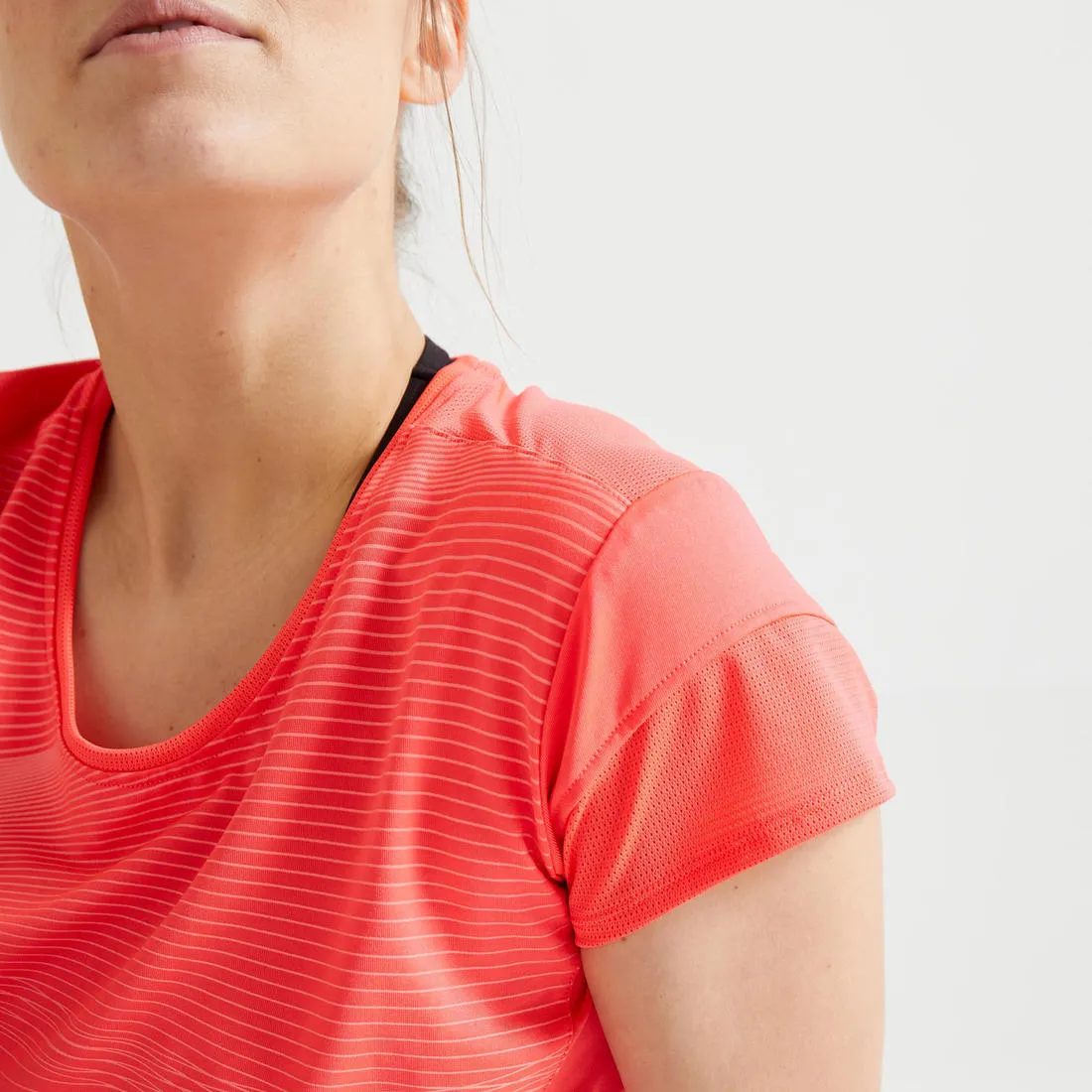 Fitted Fitness T-Shirt - Pink Print