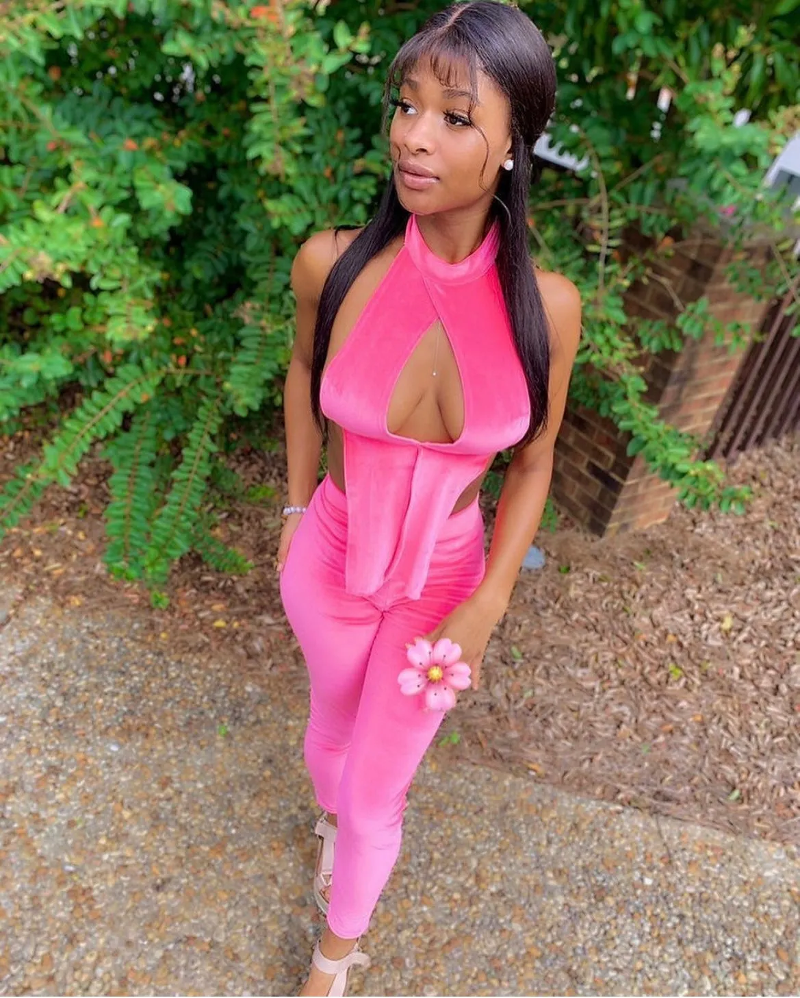Flare Two Piece Set - Pink