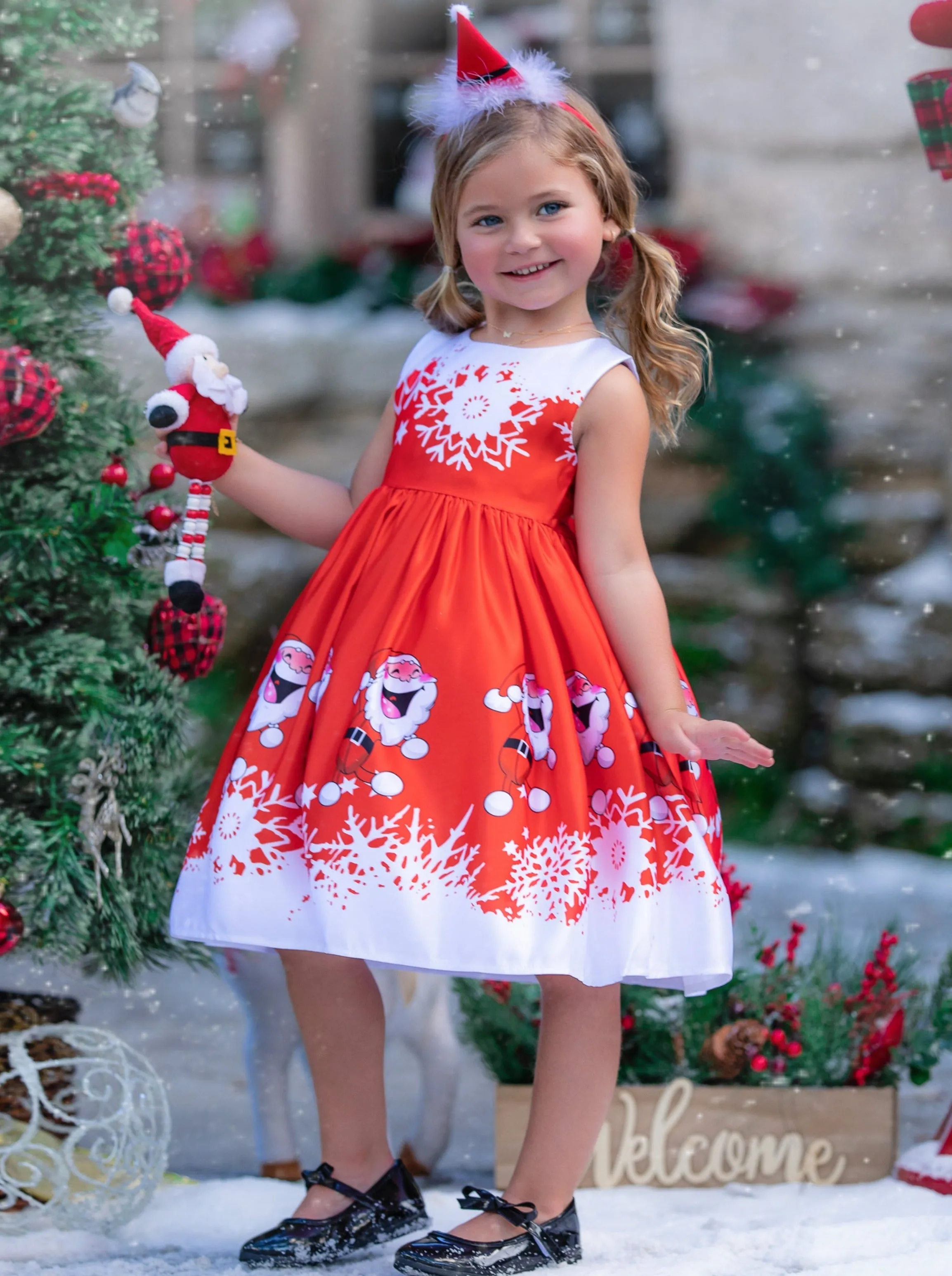 Fun With Santa Holiday Scene Dress