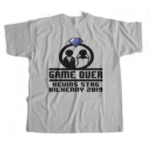 Game Over Stag T-Shirt, Personalised Gift