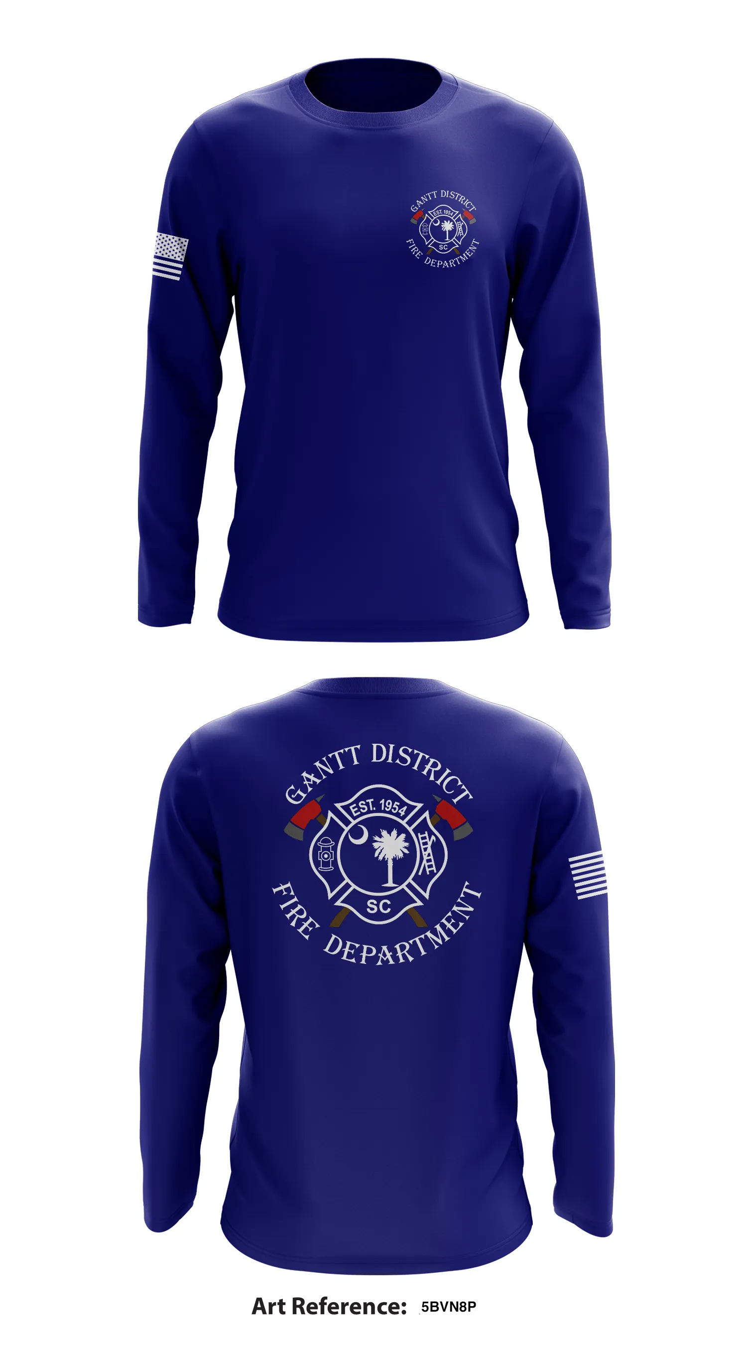 Gantt District Fire Dept.  Store 1  Core Men's LS Performance Tee - 5bvn8P