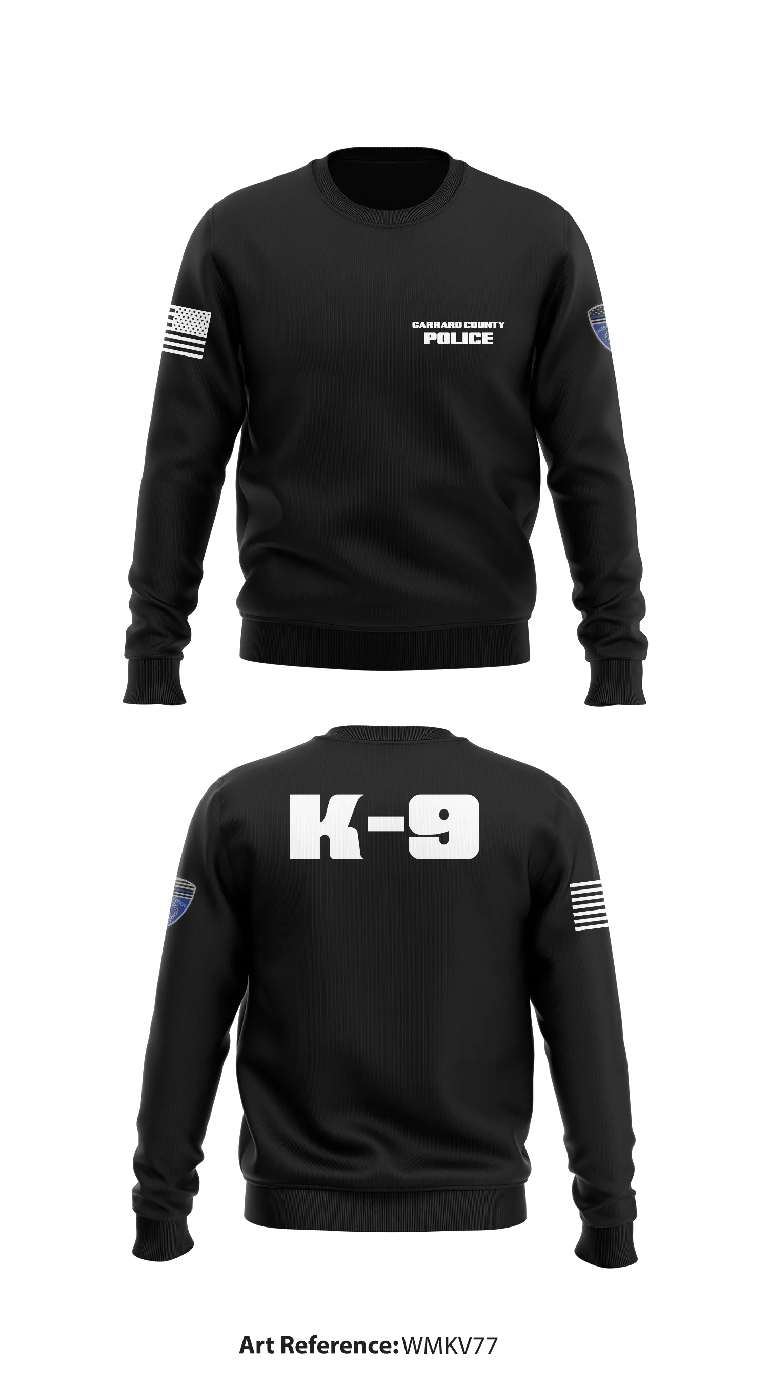 Garrard County Police Department Store 1 Core Men's Crewneck Performance Sweatshirt - WMKv77