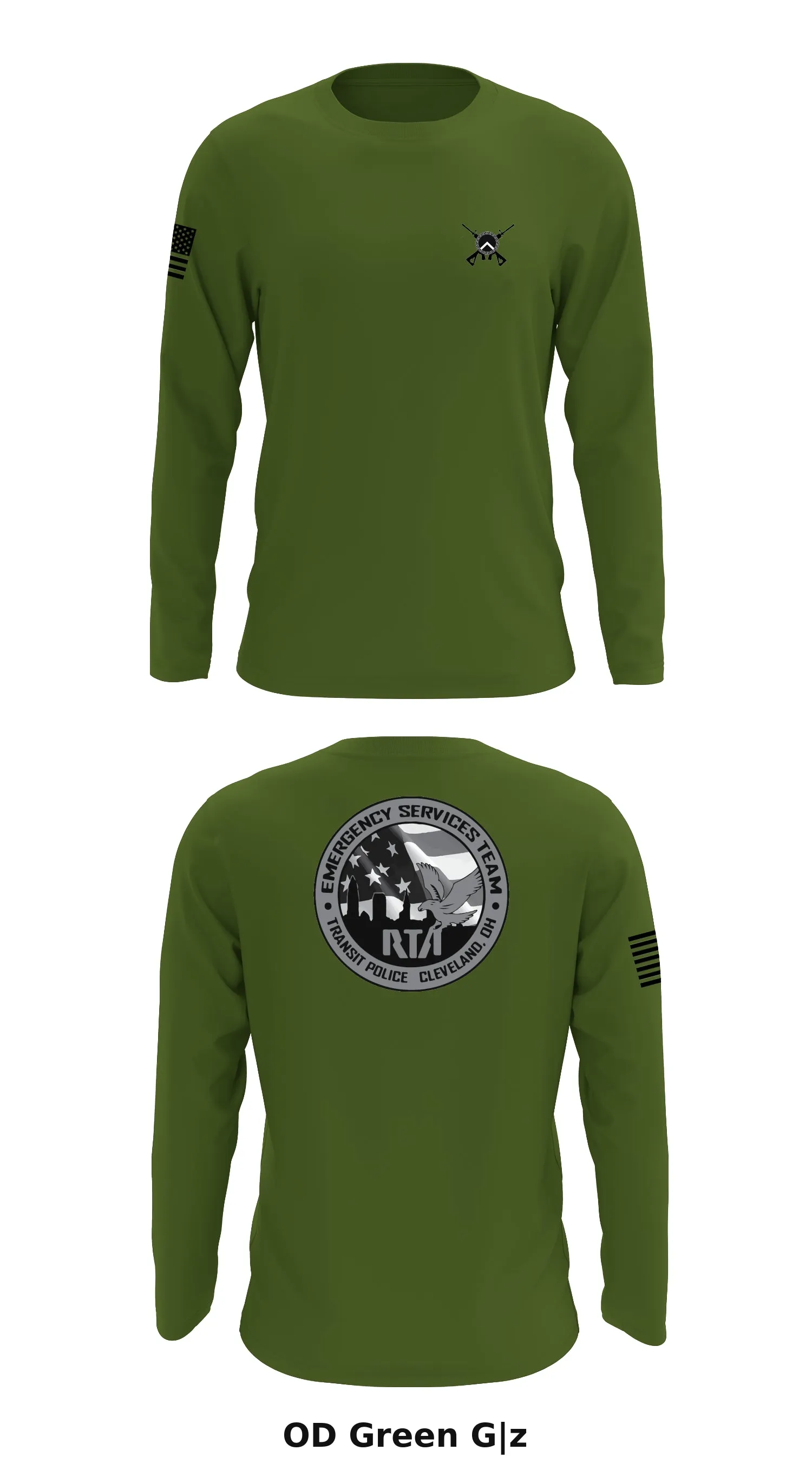 GCRTA Emergency Service Team (EST) Store 1 Core Men's LS Performance Tee - G|z