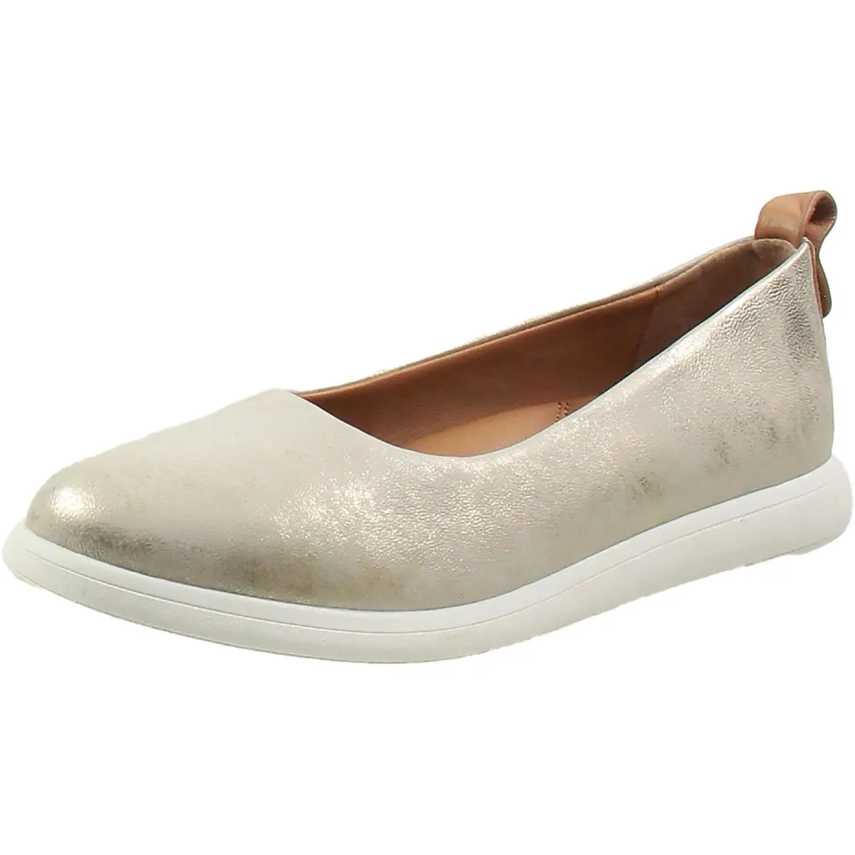 Gentle Souls by Kenneth Cole Womens Bella Leather Slip On Flat Shoes