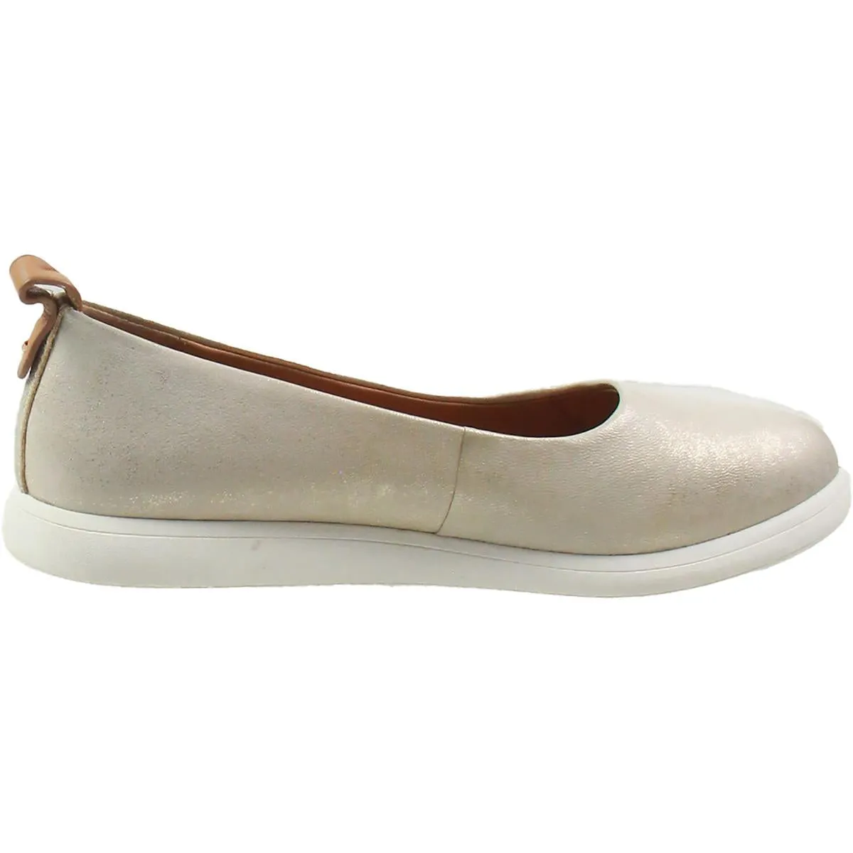 Gentle Souls by Kenneth Cole Womens Bella Leather Slip On Flat Shoes