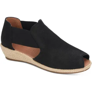Gentle Souls by Kenneth Cole Womens Noa Leather Closed Toe Wedge Sandals