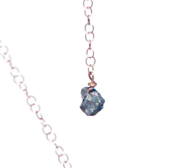 Geode Simple Rock Gold Necklace