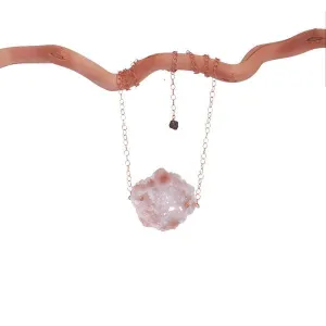 Geode Simple Rock Gold Necklace