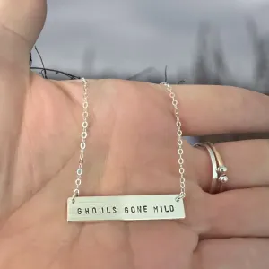 Ghouls Gone Mild Bar Necklace