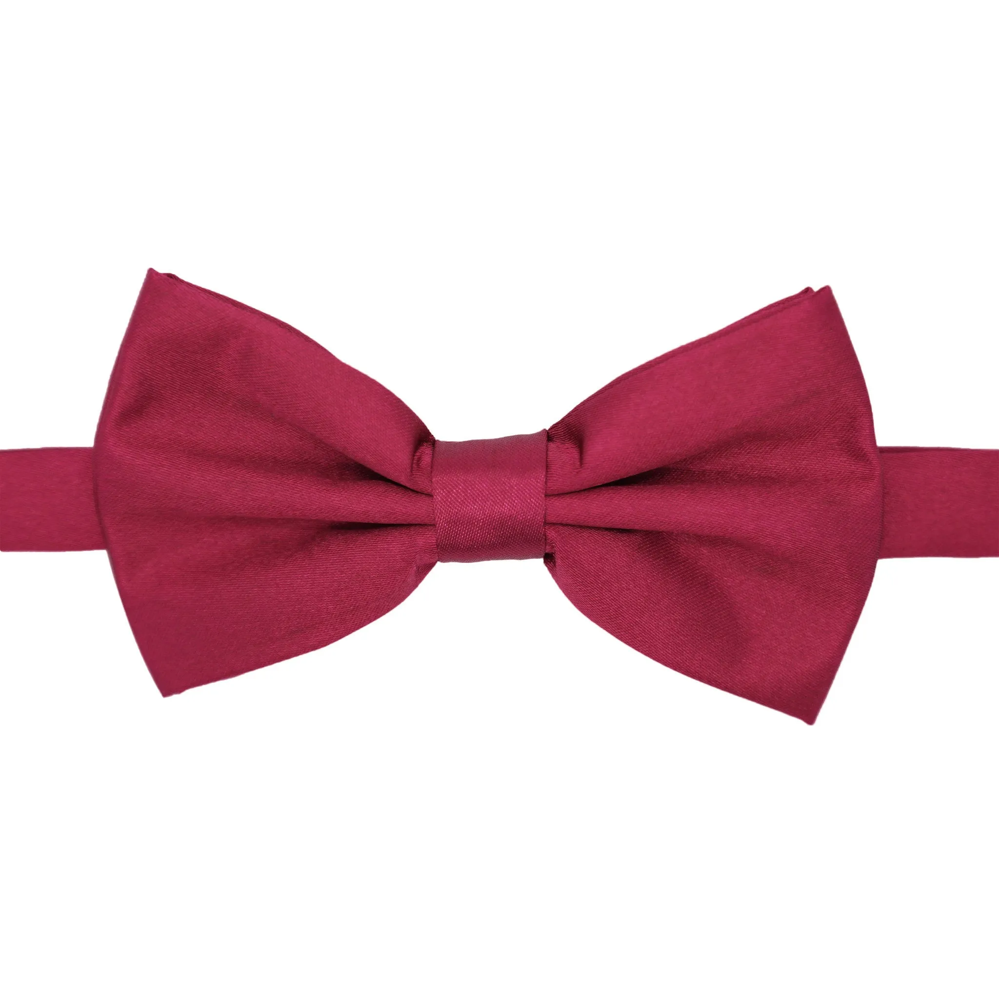Gia Burgundy Satine Adjustable Bowtie