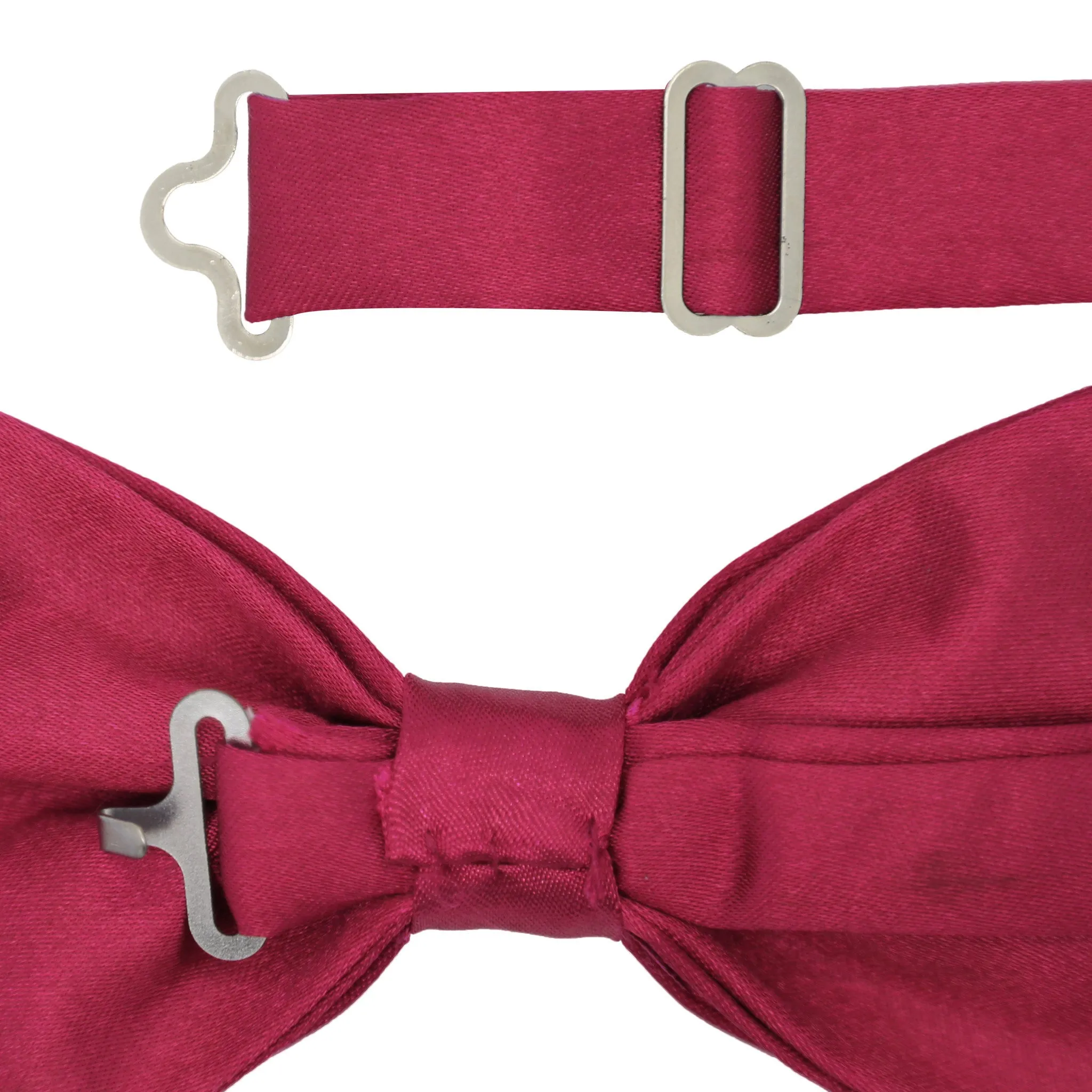 Gia Burgundy Satine Adjustable Bowtie