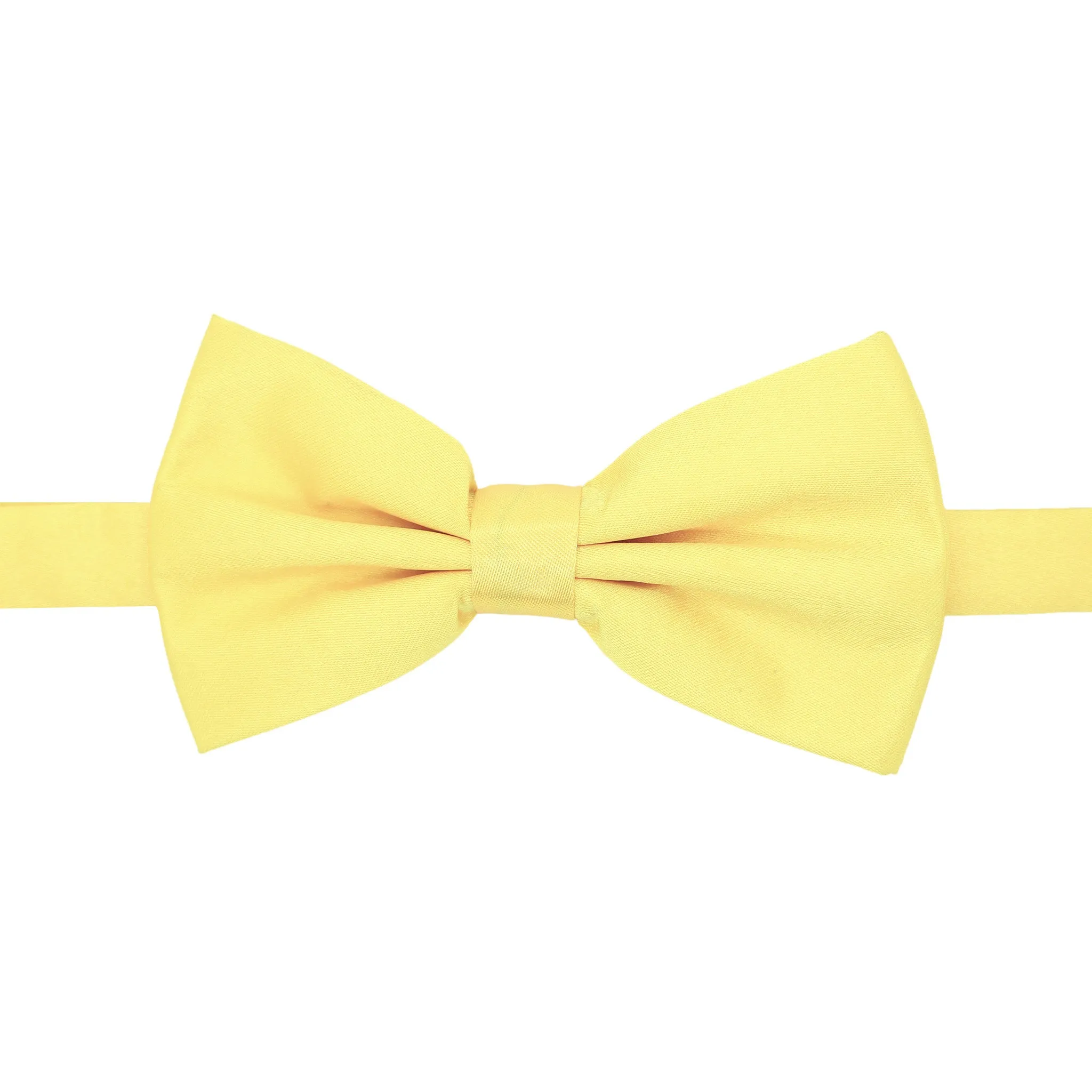 Gia Yellow Satine Adjustable Bowtie