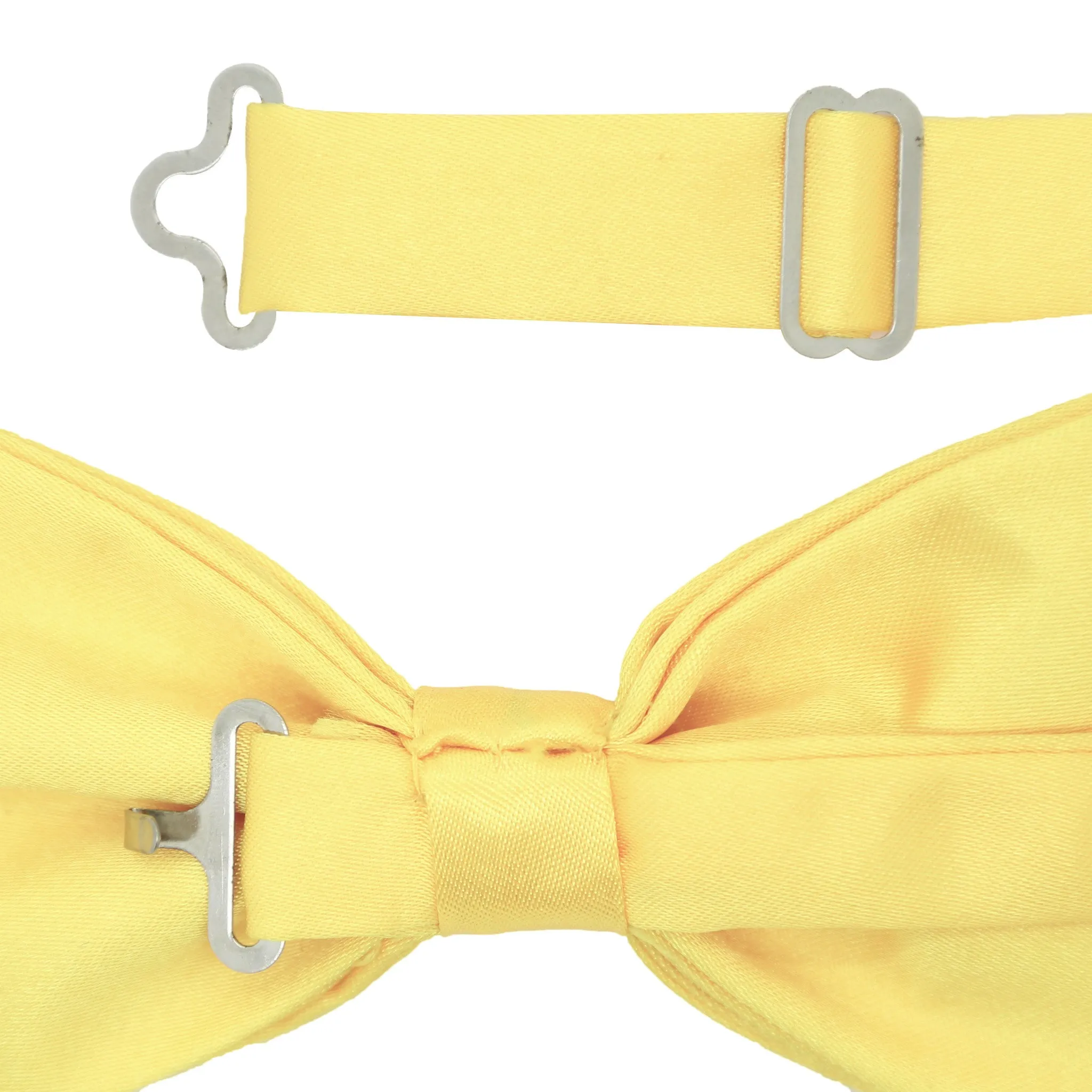 Gia Yellow Satine Adjustable Bowtie