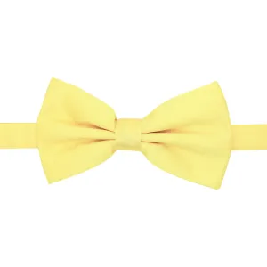 Gia Yellow Satine Adjustable Bowtie
