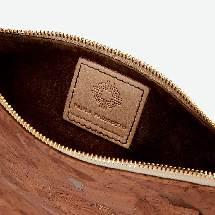 GiGi Versatile Cork Clutch - Bronzed