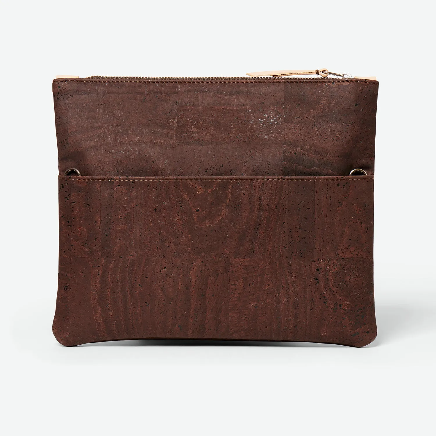 GiGi Versatile Cork Clutch - Chocolate Brown