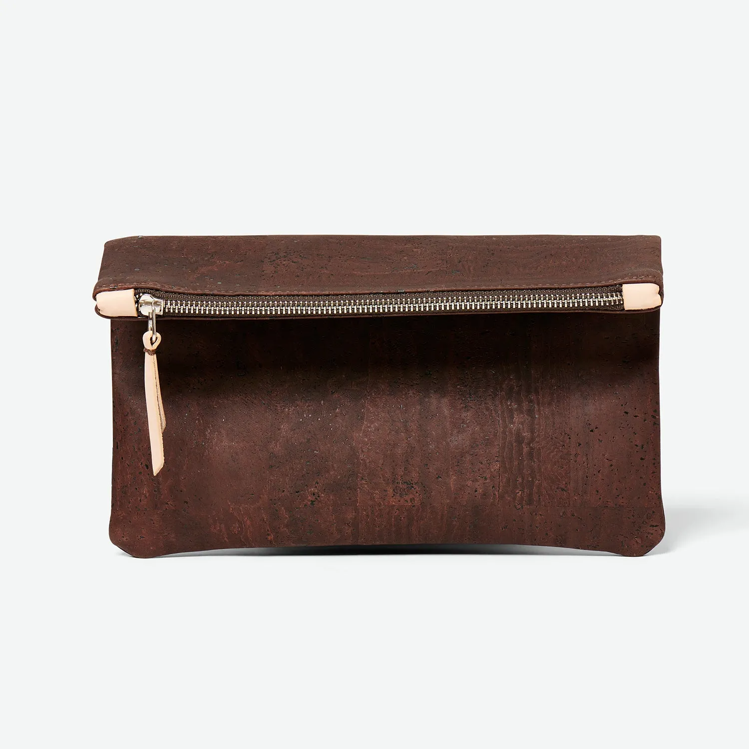 GiGi Versatile Cork Clutch - Chocolate Brown