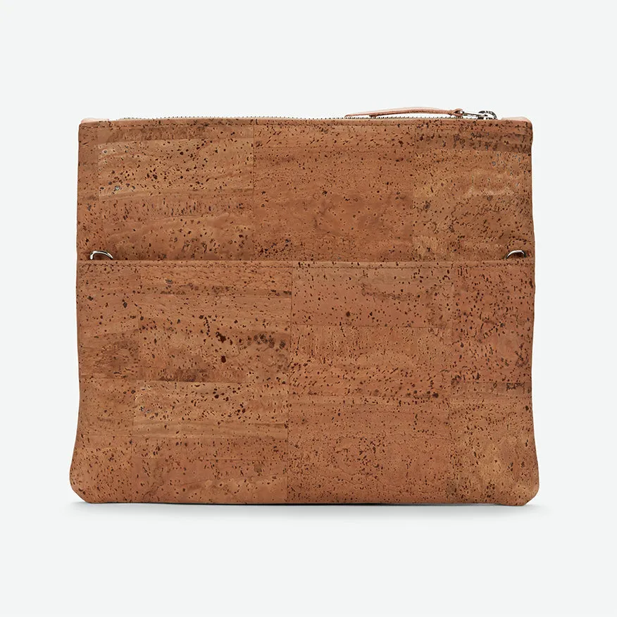 GiGi Versatile Cork Clutch - Desert Brown