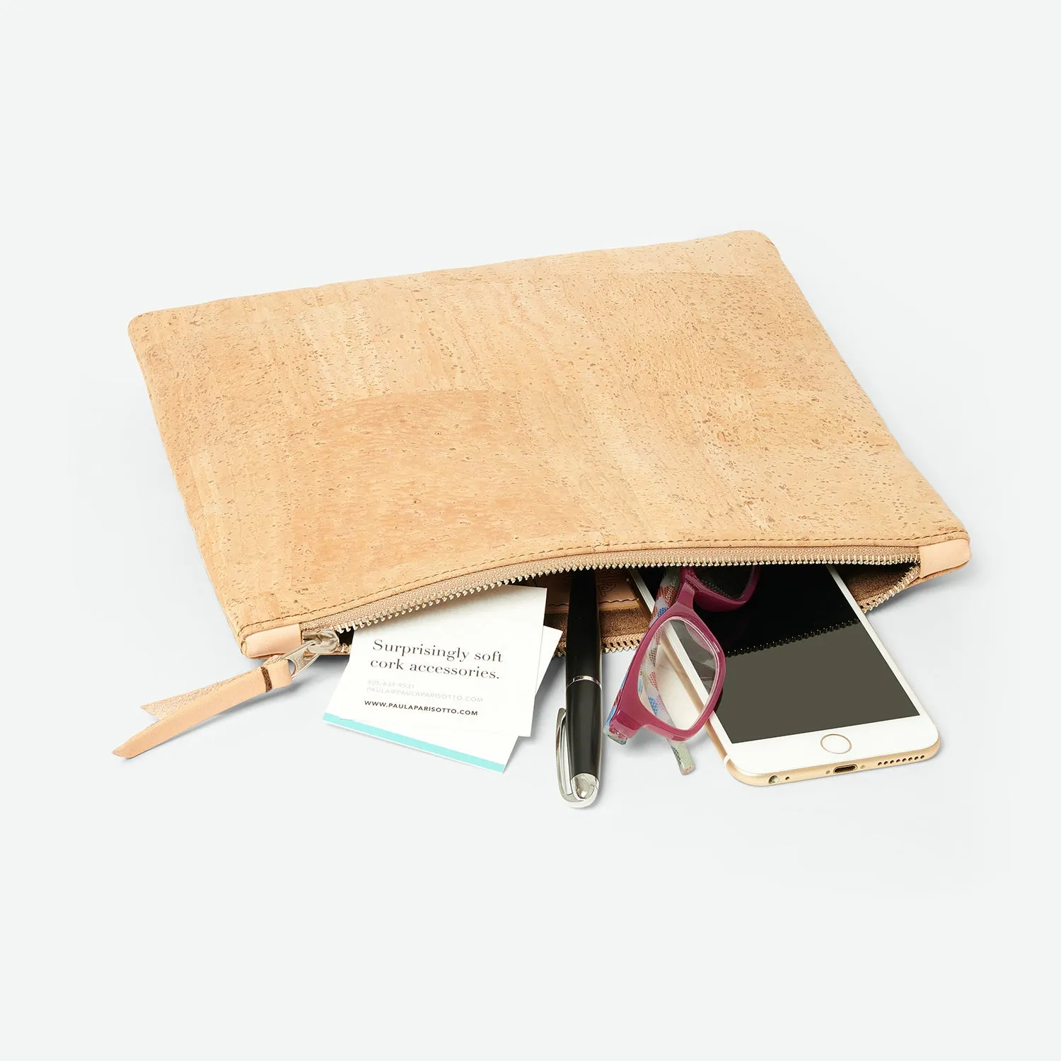 GiGi Versatile Cork Clutch - Natural
