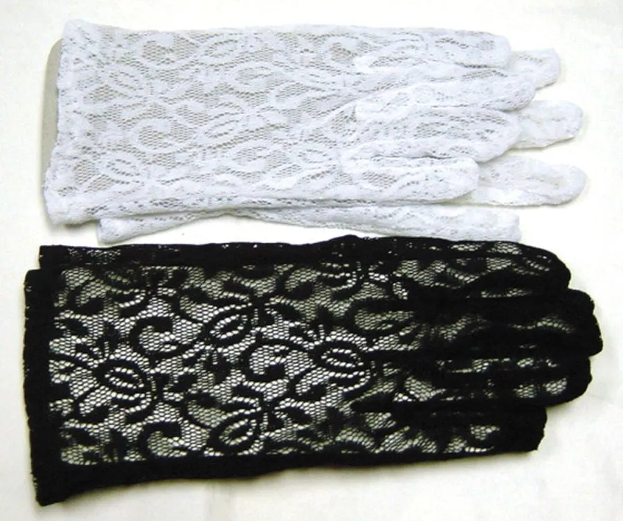 Gloves Lace White  Costume Accessories