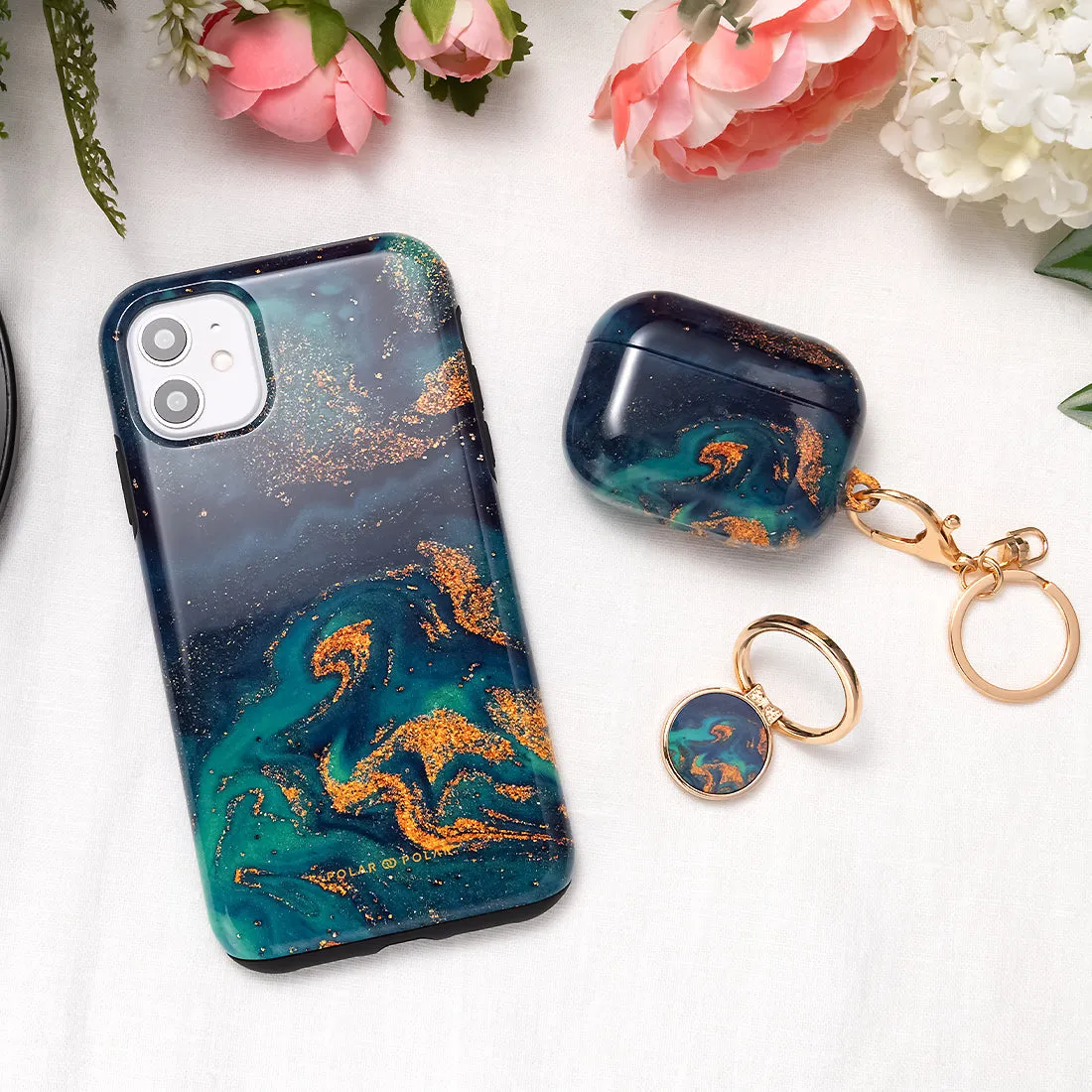 Green Night Quicksand - Custom Samsung Galaxy S23 Plus 5G Case
