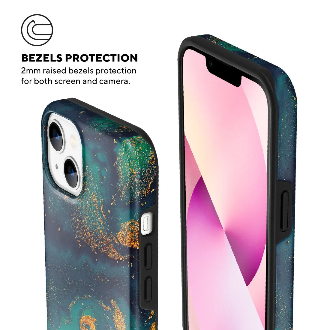 Green Night Quicksand - iPhone 13 Case