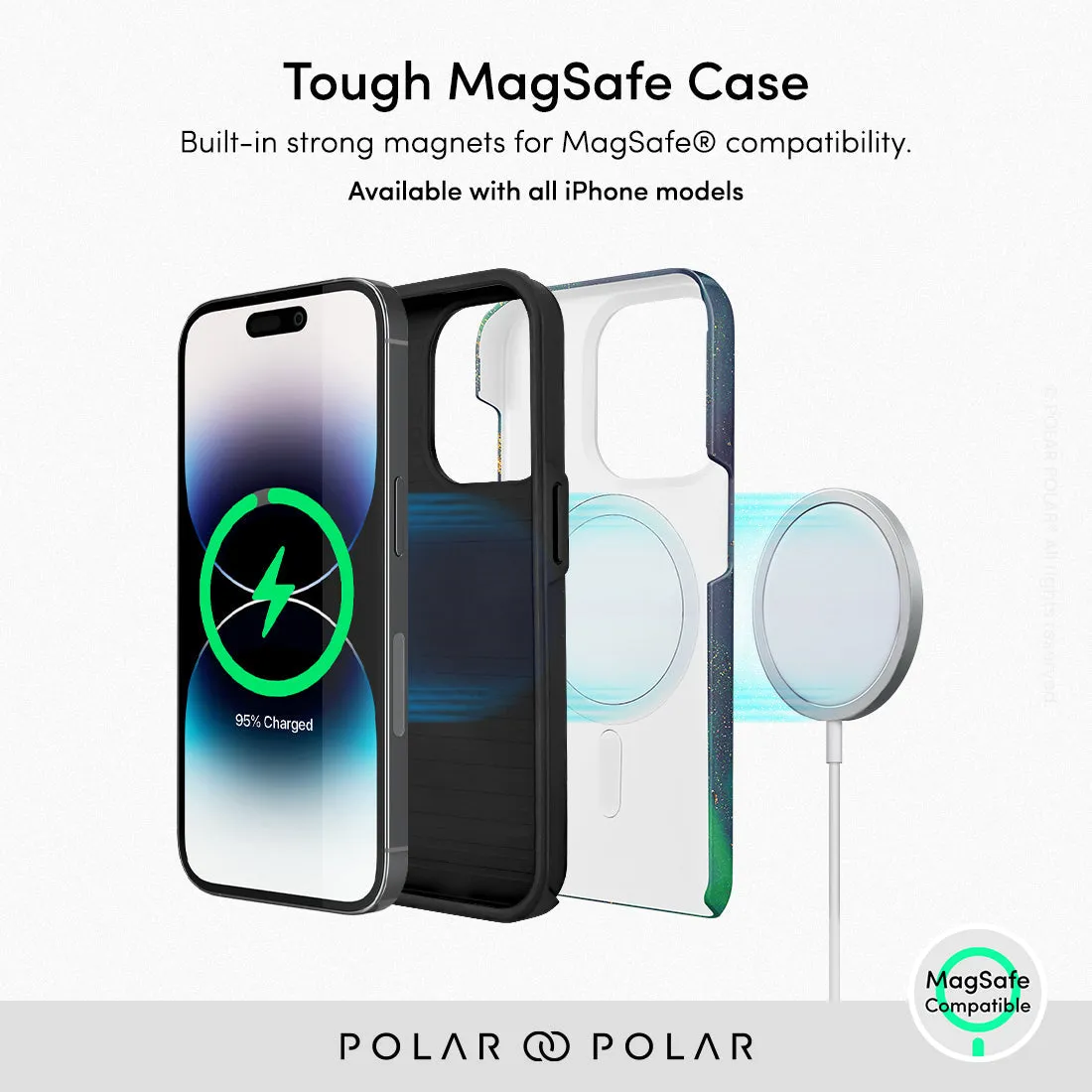 Green Night Quicksand - iPhone 15 Pro Case