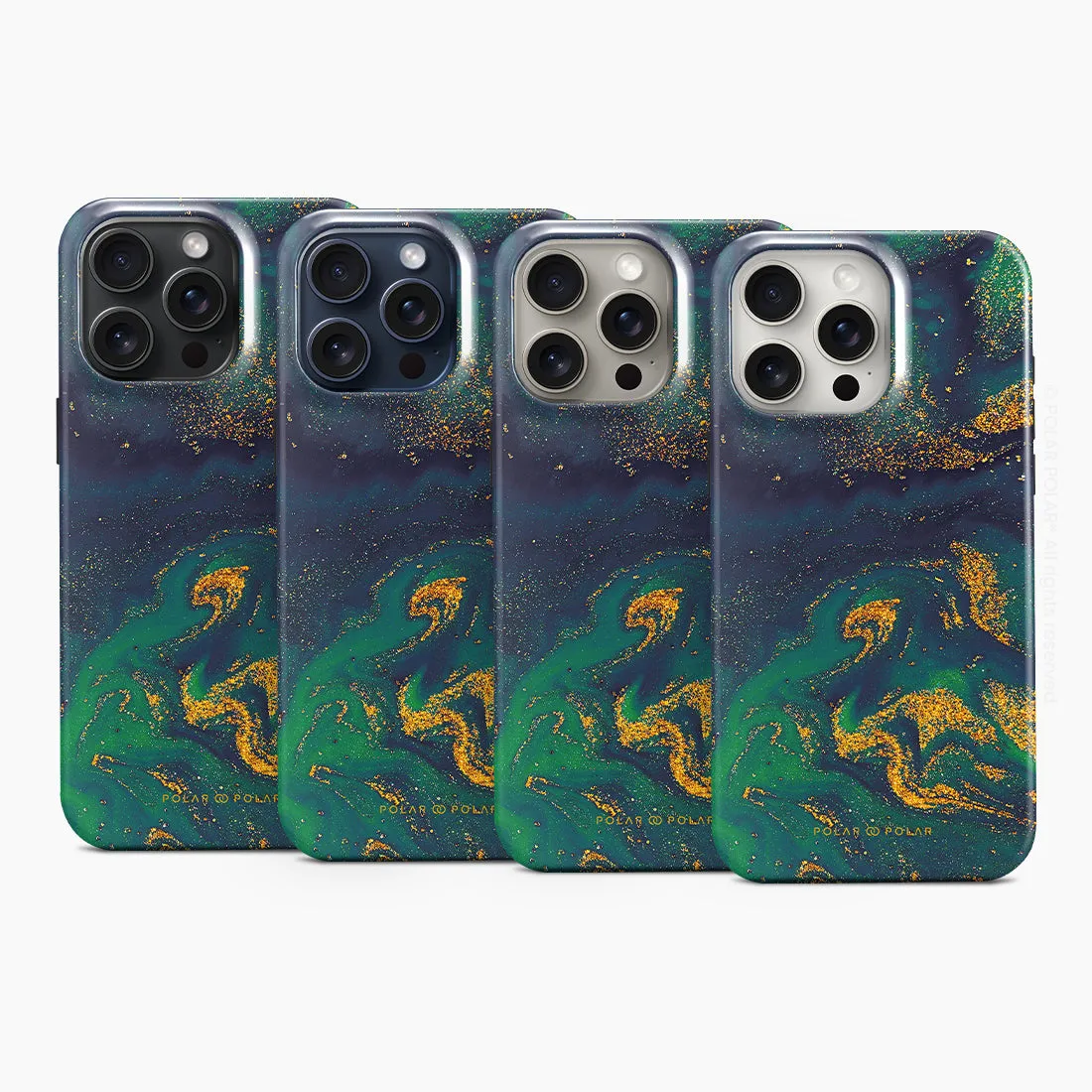 Green Night Quicksand - iPhone 15 Pro Case