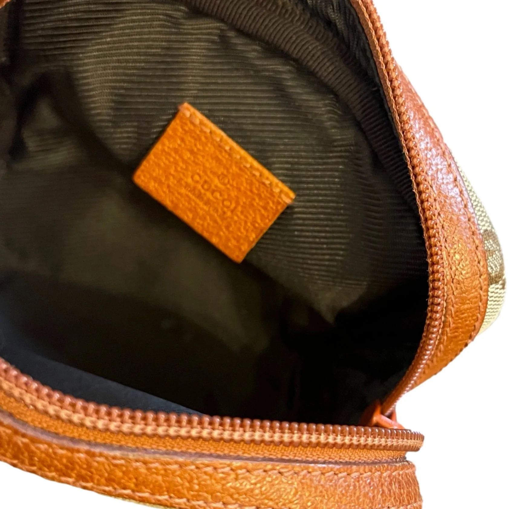 Gucci Brown Mini Logo Pouch