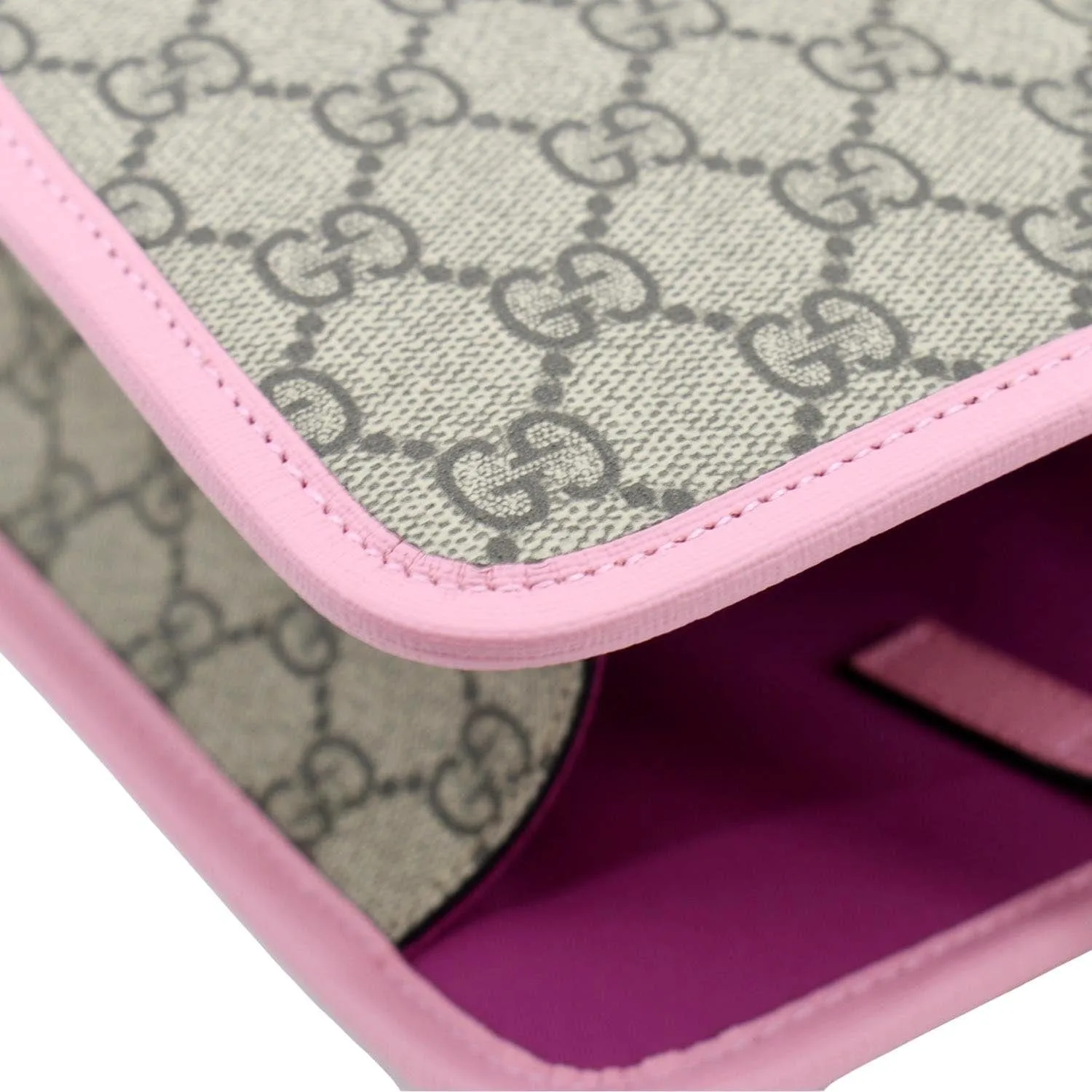 GUCCI Children's 3D Strawberry GG Supreme Canvas Tote Bag Beige 630589