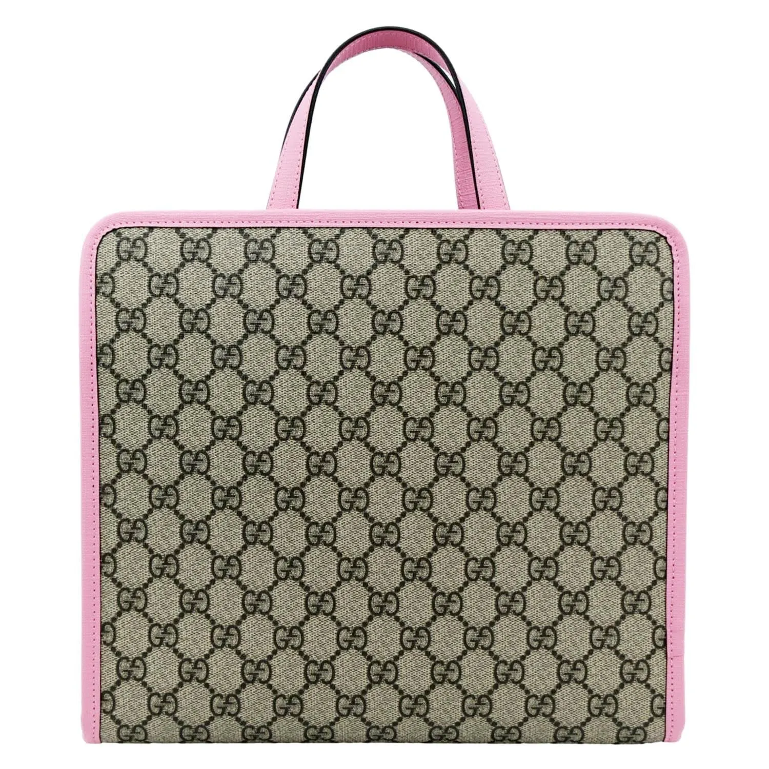 GUCCI Children's 3D Strawberry GG Supreme Canvas Tote Bag Beige 630589