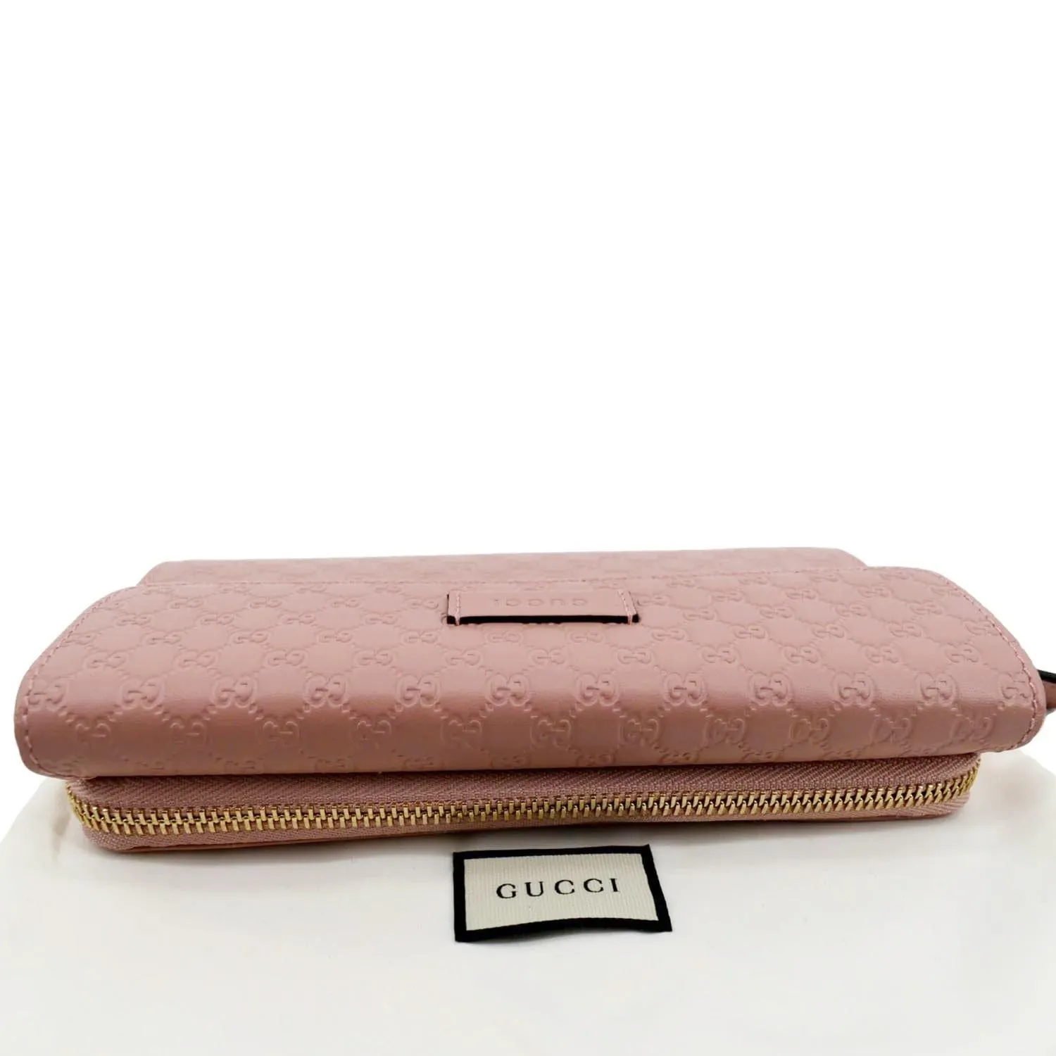 GUCCI Leather Wallet Light Pink 449364