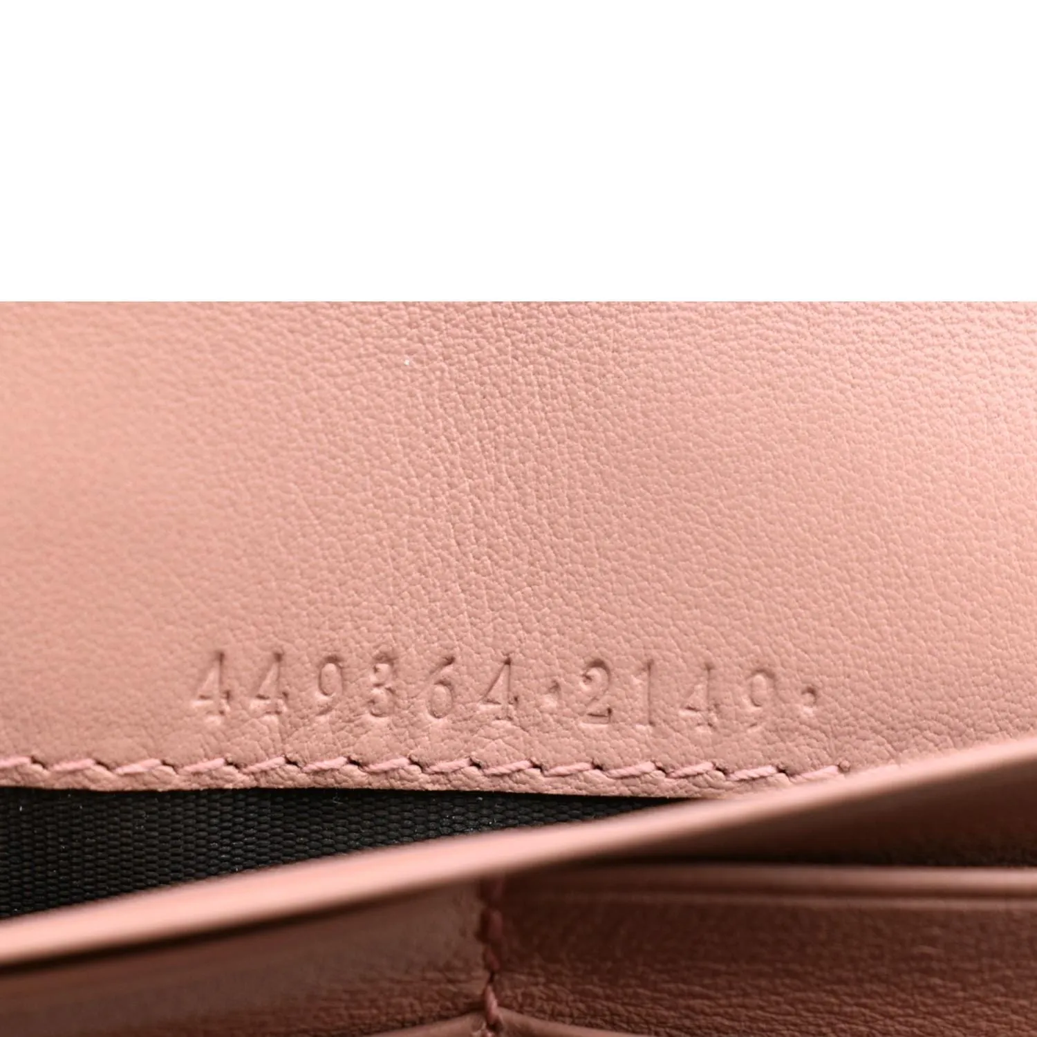 GUCCI Leather Wallet Light Pink 449364