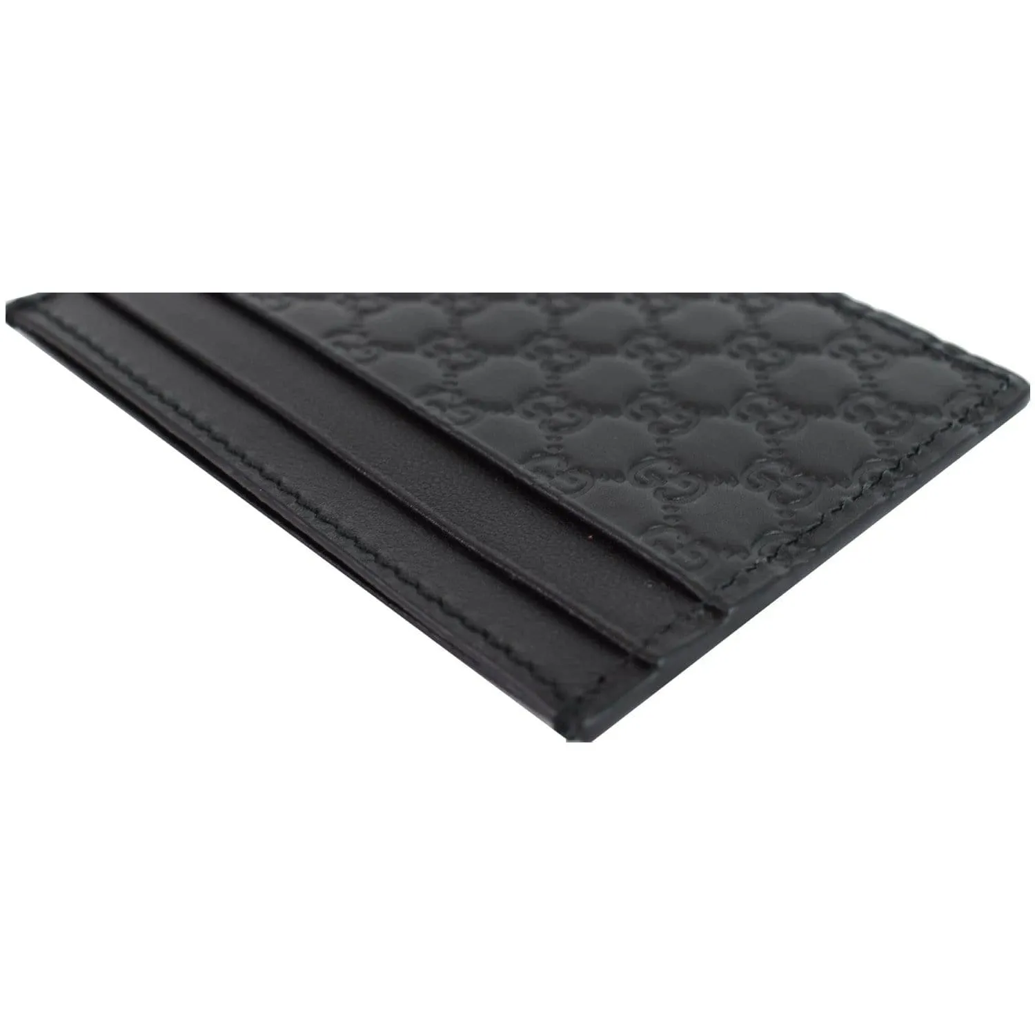 GUCCI Microguccissima Card Case Black 476010