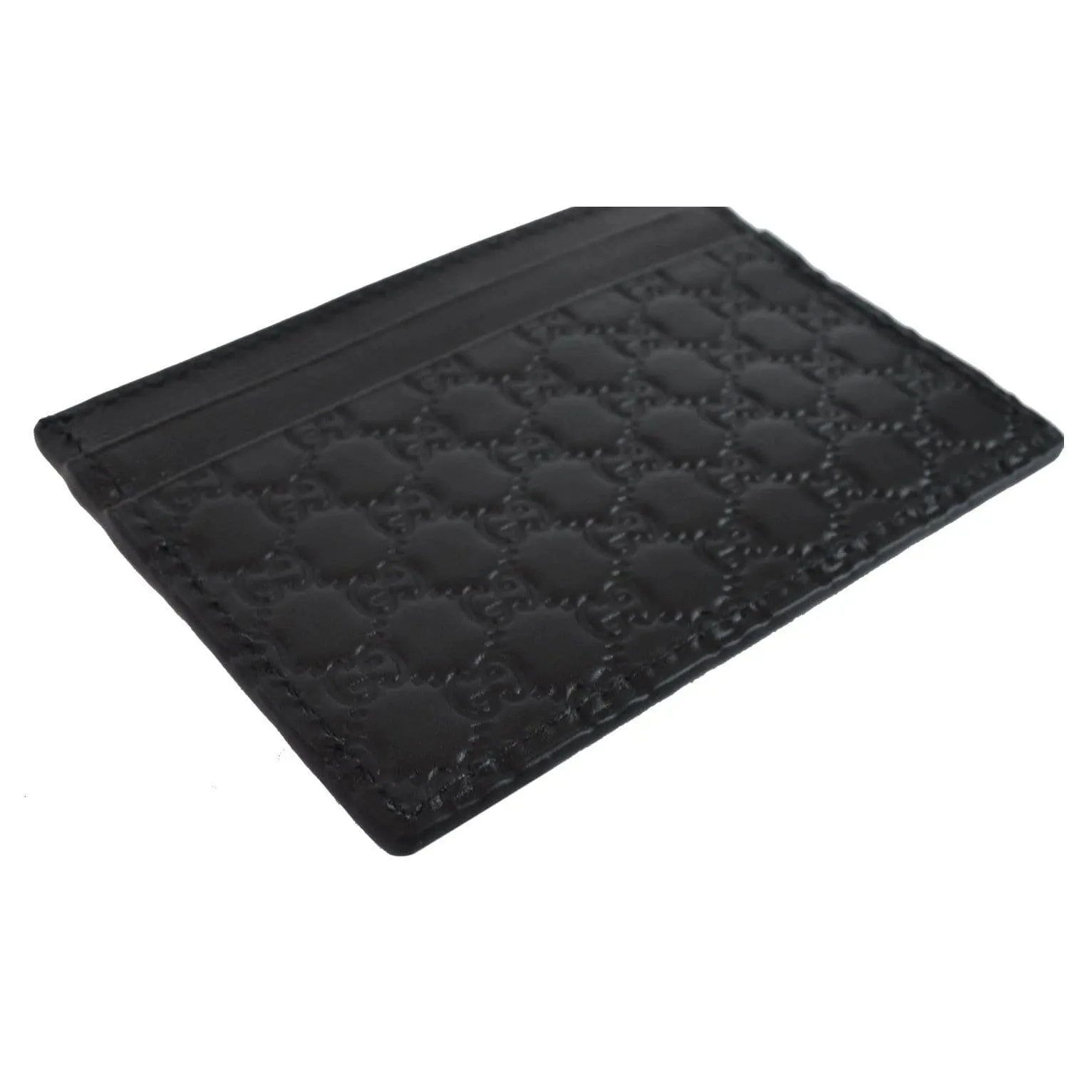GUCCI Microguccissima Card Case Black 476010