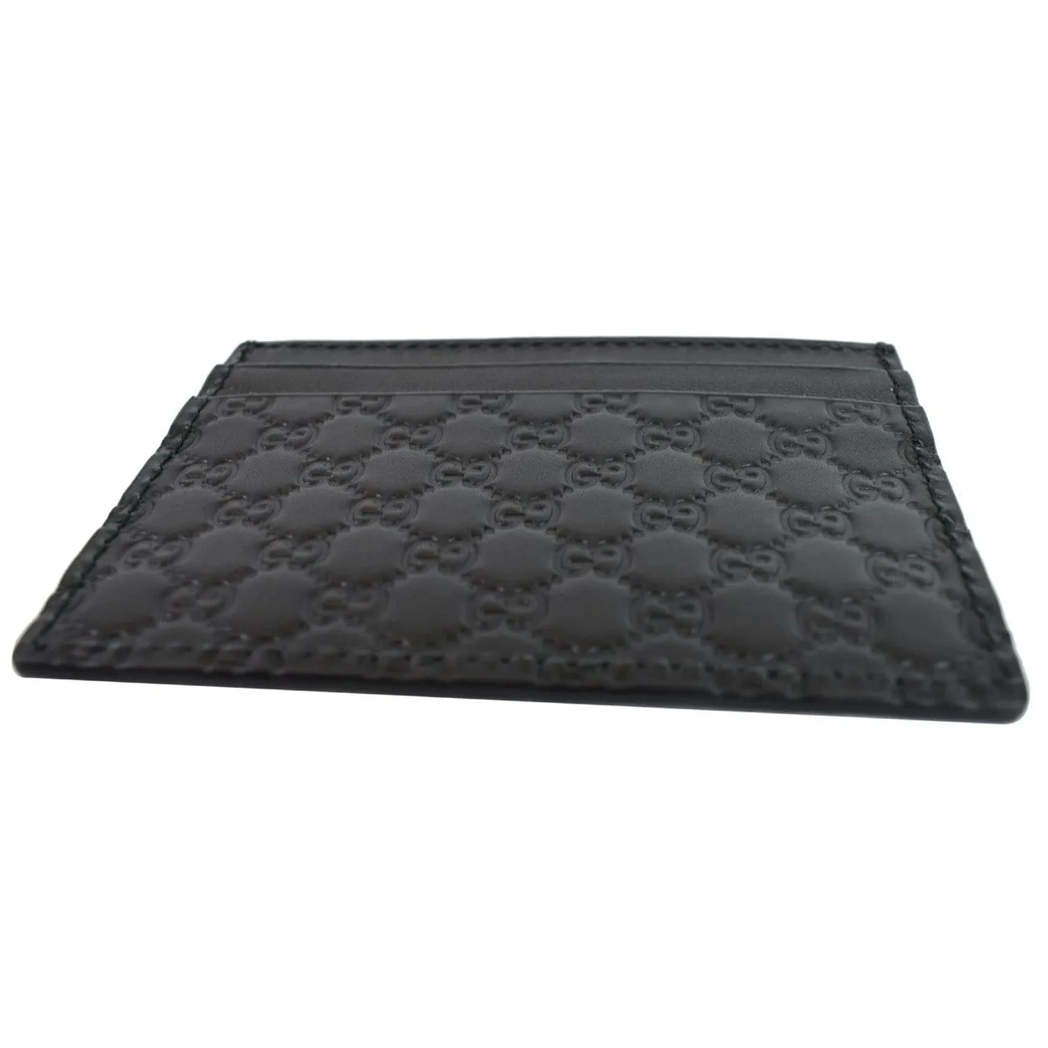 GUCCI Microguccissima Card Case Black 476010