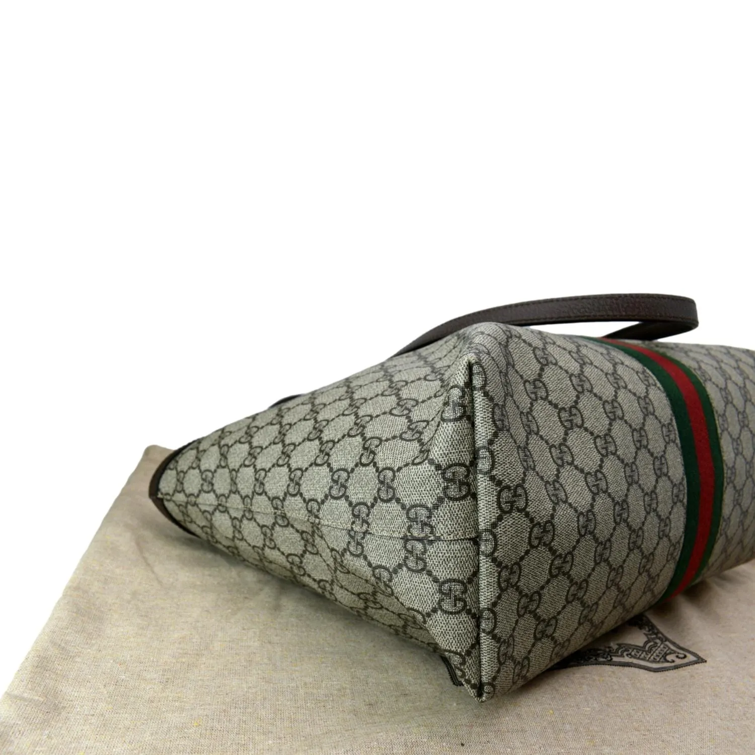 GUCCI Ophidia Medium GG Supreme Canvas Tote Bag Beige 631685