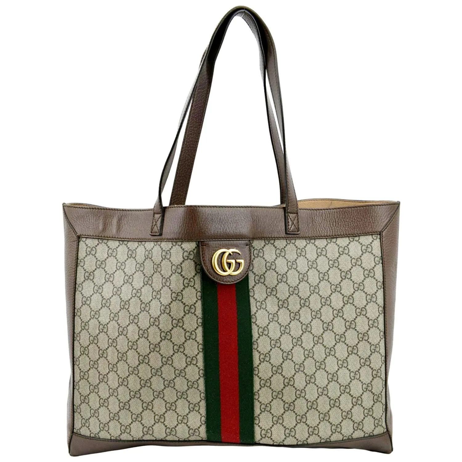 GUCCI Ophidia Soft GG Supreme Tote Bag Brown 547947