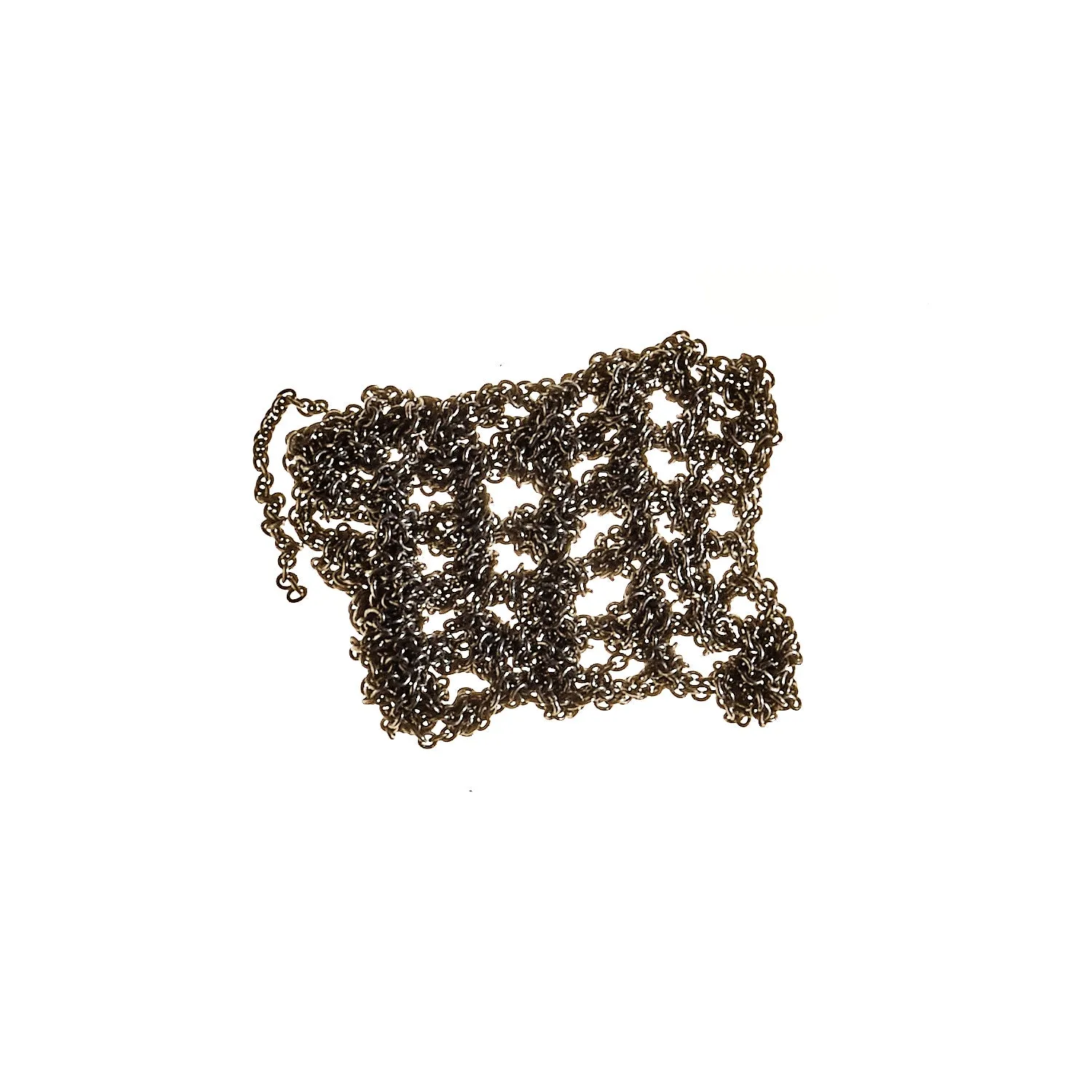 Hairy Simple Necklace in Faded   Rose Gold