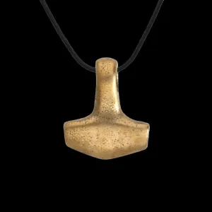 Handcrafted Clean Bronze Thor Small Necklace
